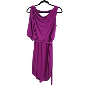 Jessica Simpson Asymmetrical Tie Waist Dress Size 6